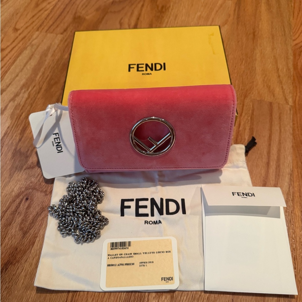 Fendi Pink Leather Wallet